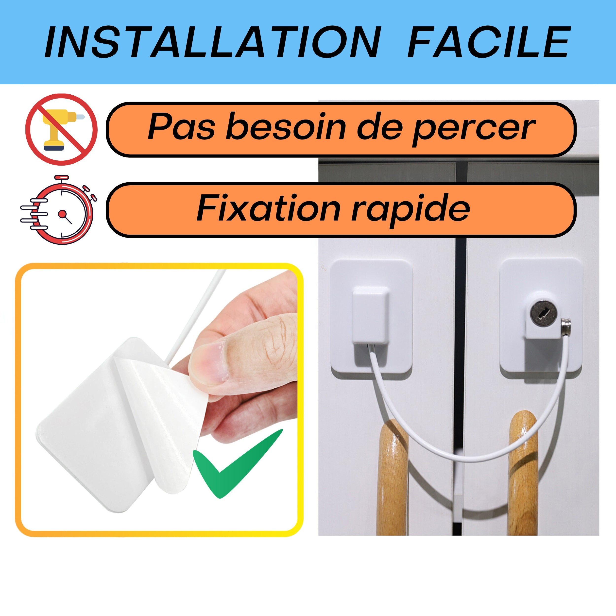 Sécurité Fenêtre Enfant Sans Perçage
