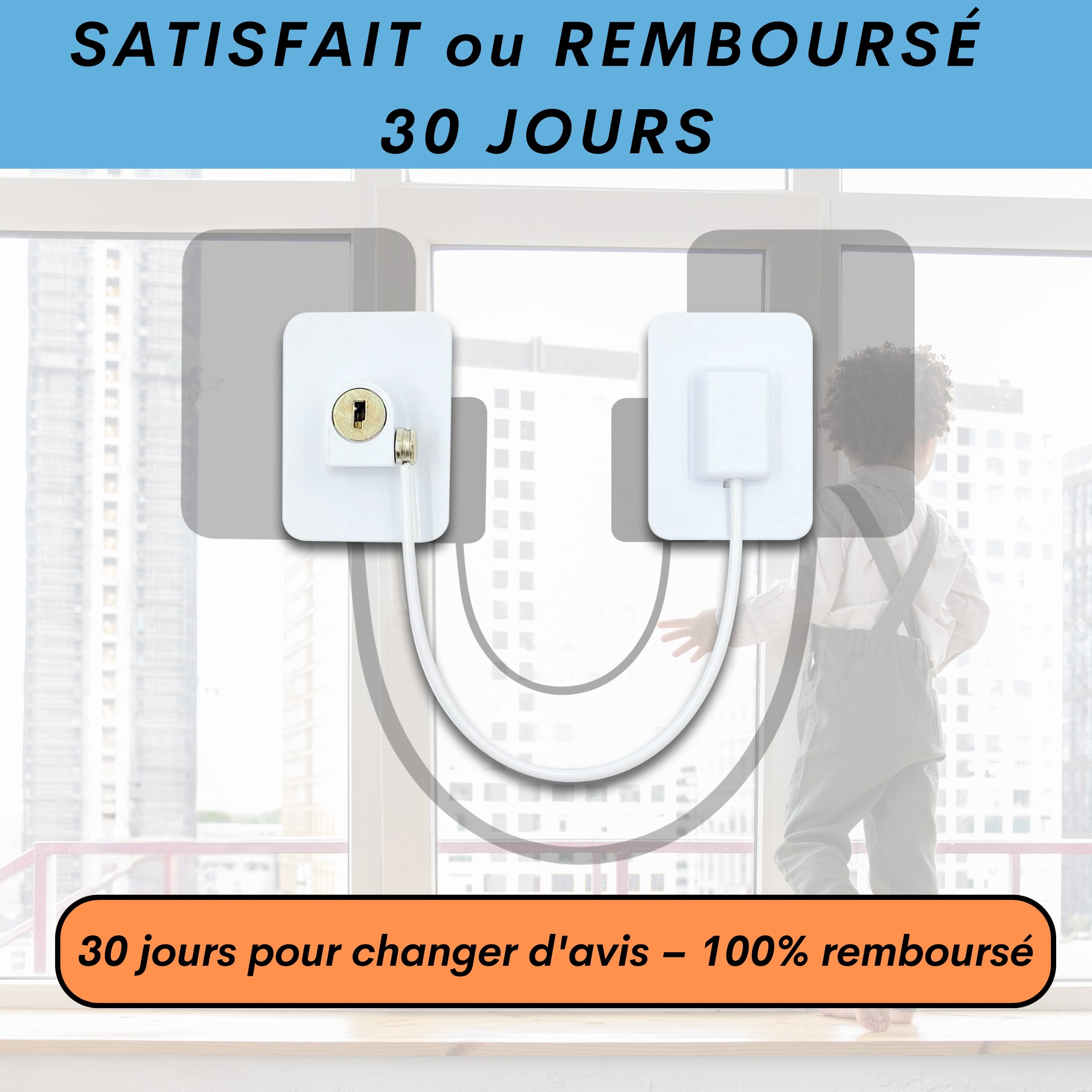 Sécurité Fenêtre Enfant Sans Perçage
