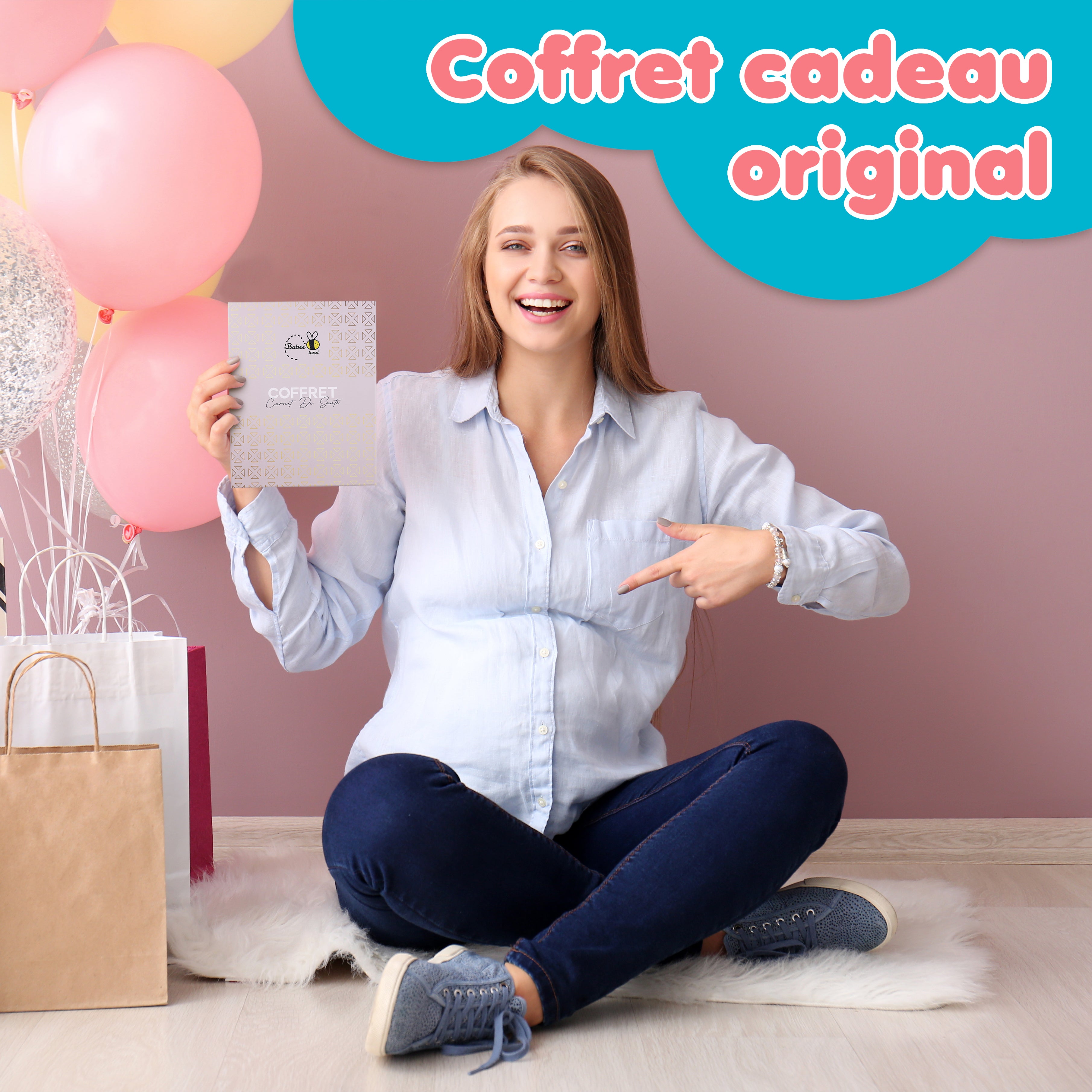 Protège Carnet de Santé Bébé - Beige