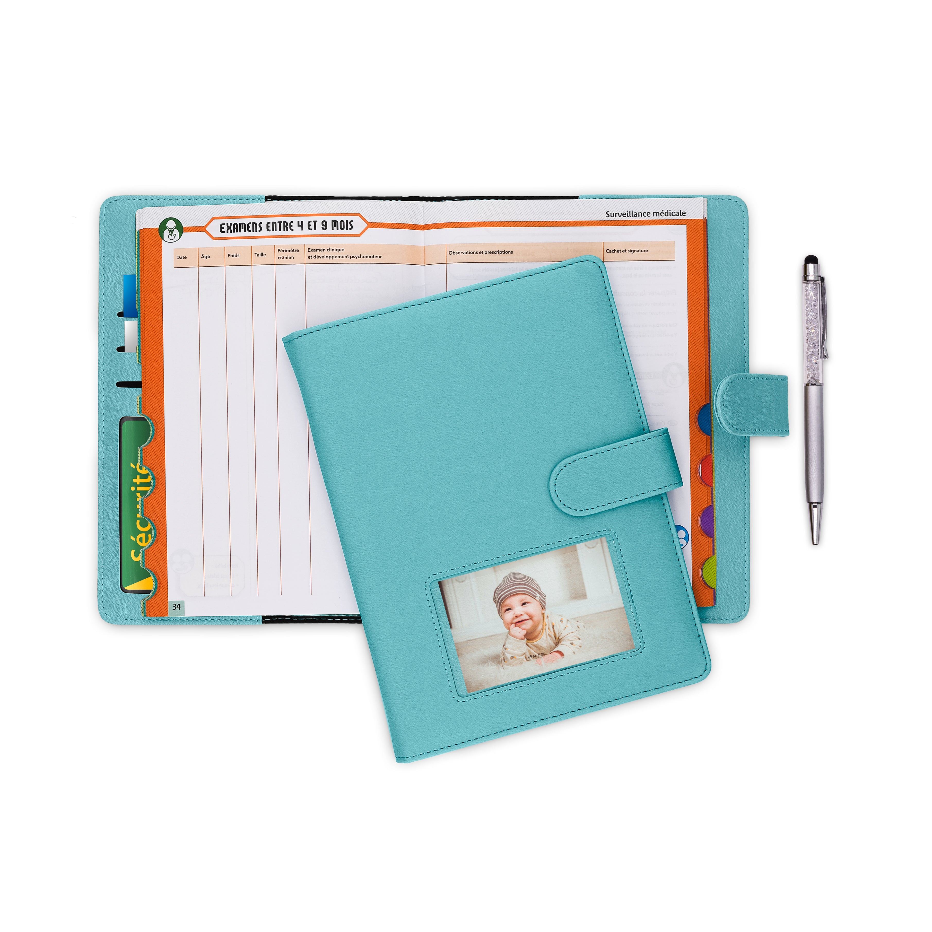 Protège Carnet de Santé Bébé - Beige